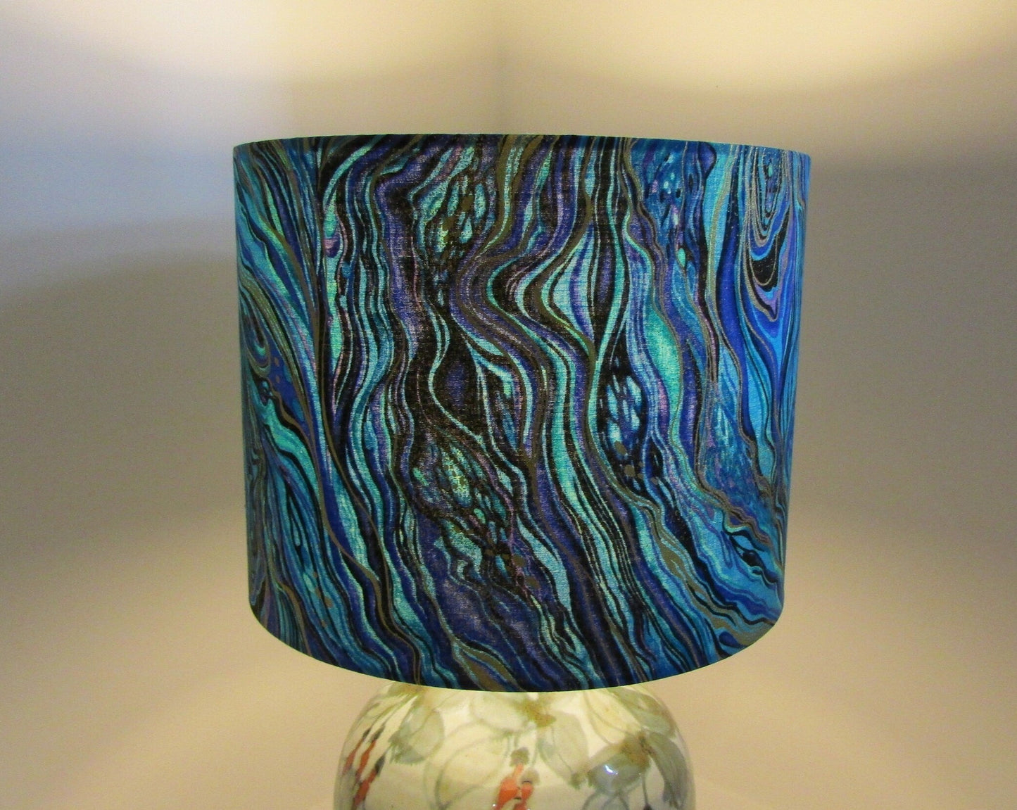 Eco Lampshade Metallic Blue Marble