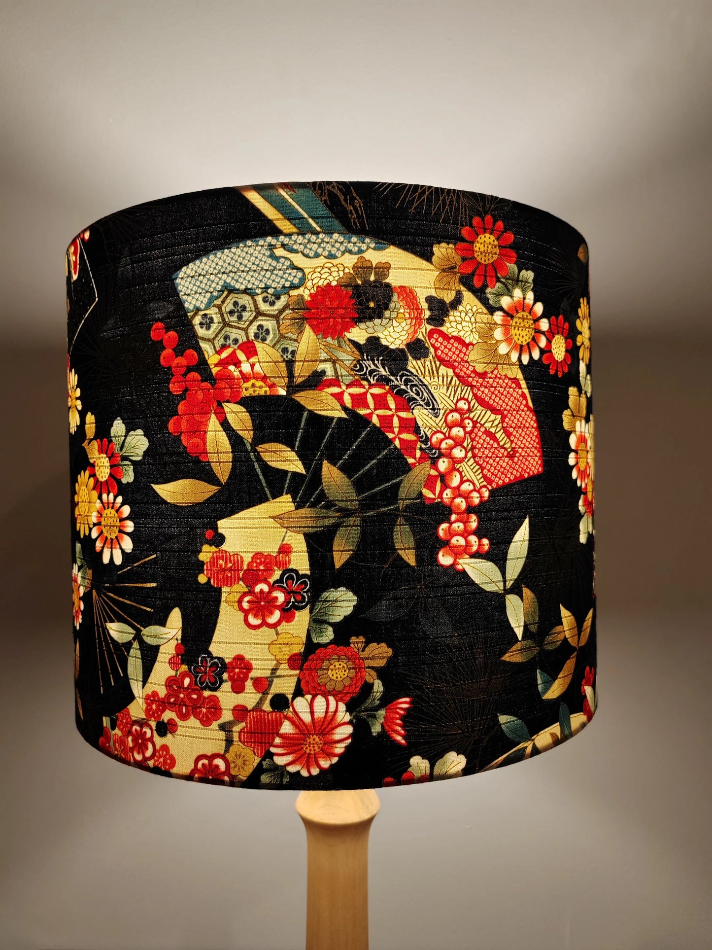 Eco Lampshade Japanese Blue Fan