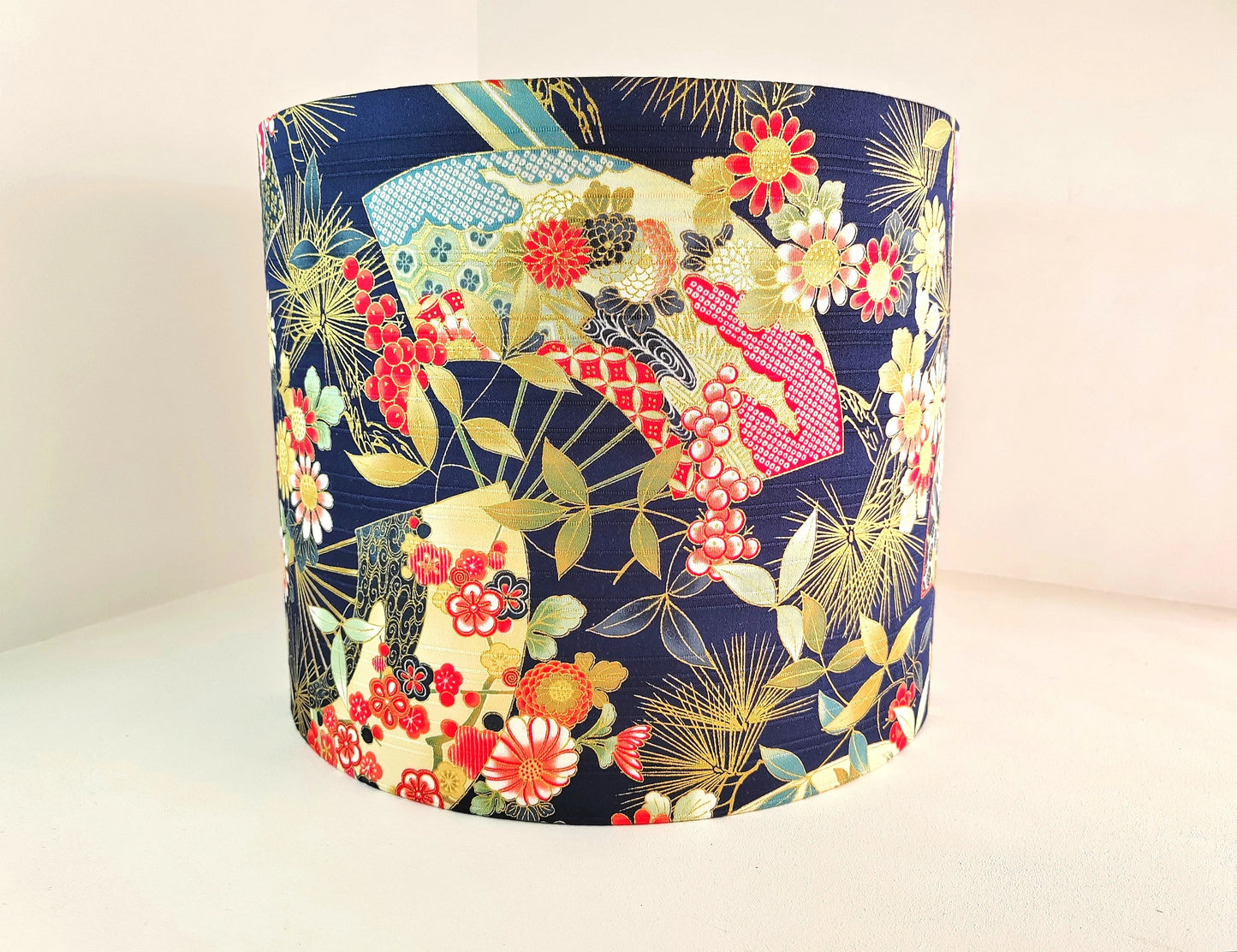 Eco Lampshade Japanese Blue Fan