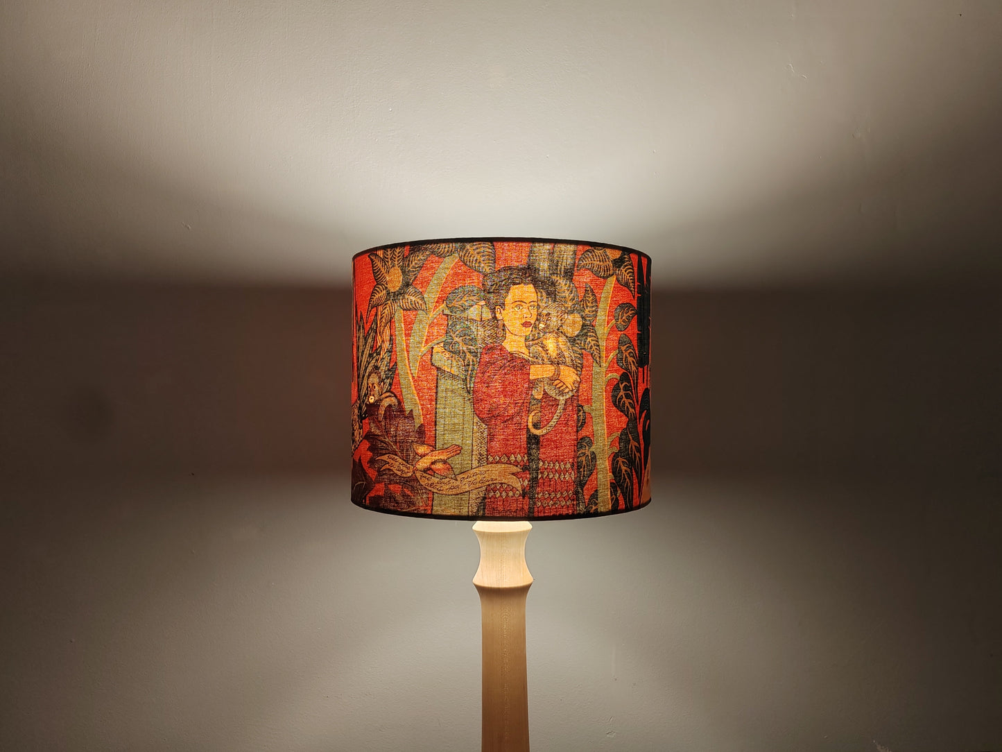 Eco Lampshade Frida Kahlo Orange