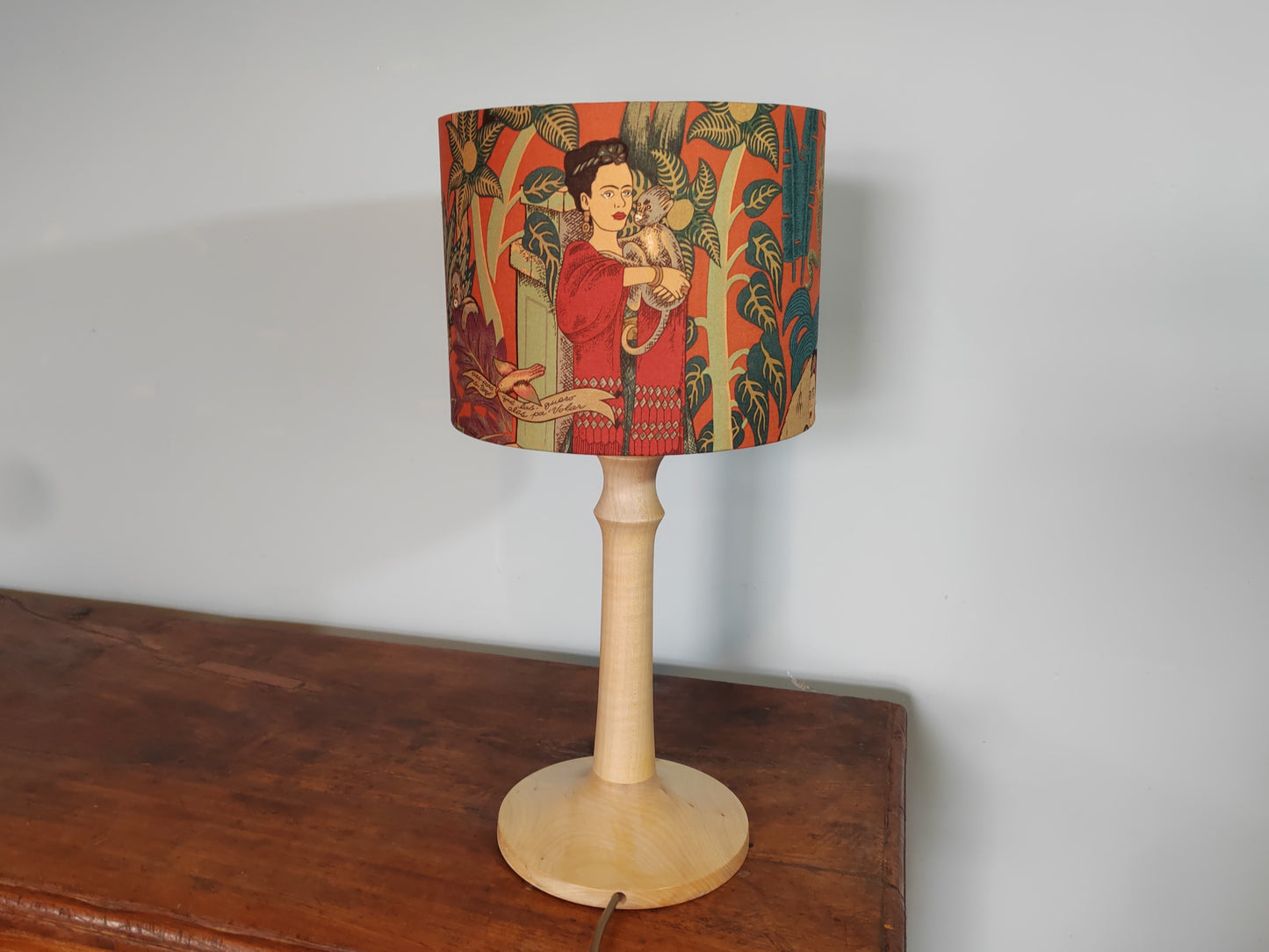 Eco Lampshade Frida Kahlo Orange