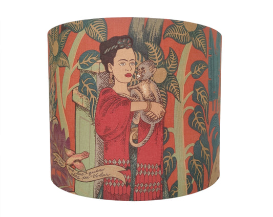 Eco Lampshade Frida Kahlo Orange