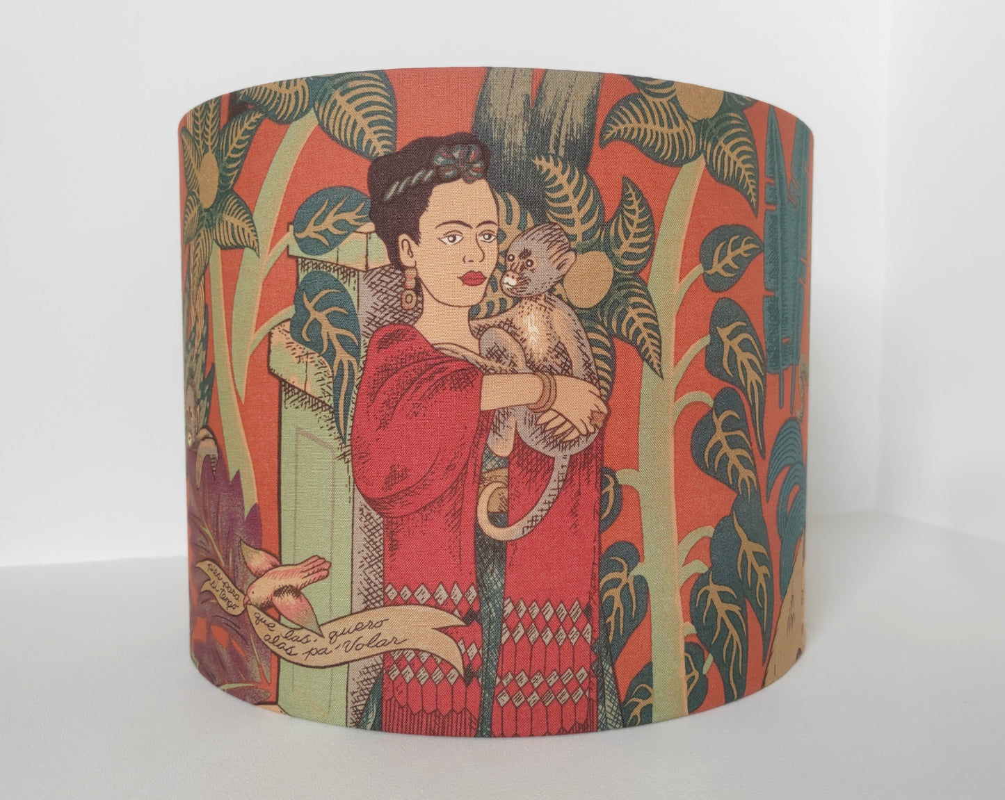 Eco Lampshade Frida Kahlo Orange