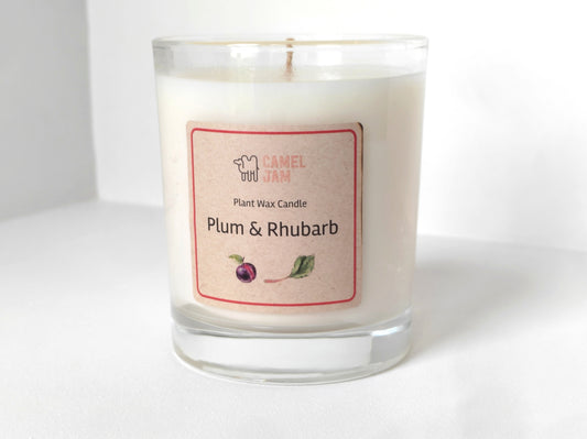 Vegan Plum & Rhubarb Scented Candle