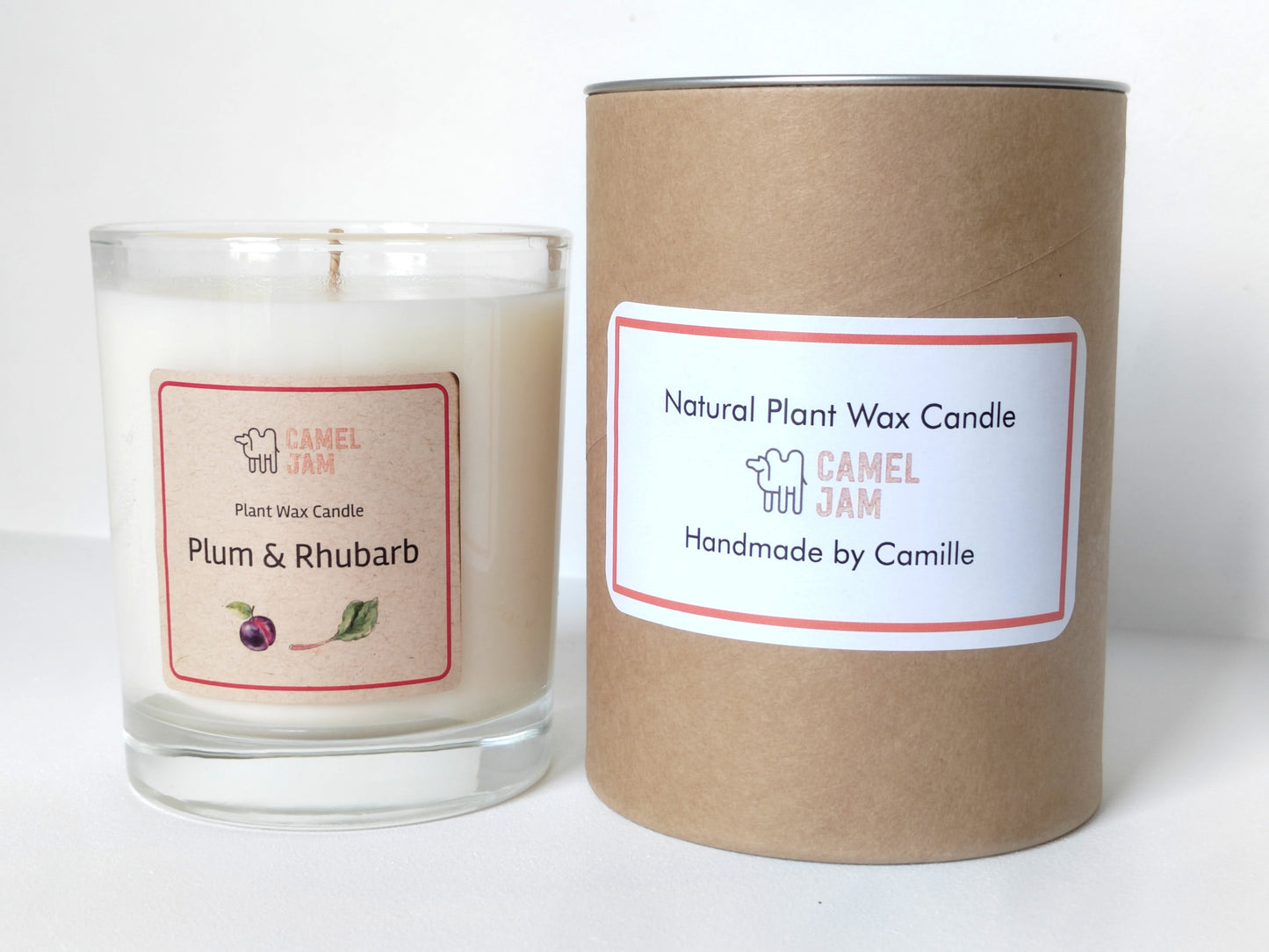 Vegan Plum & Rhubarb Scented Candle