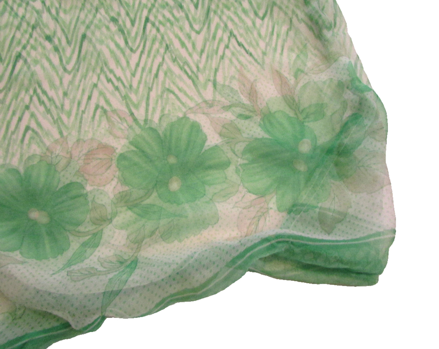 Green Daisy Saree Bag