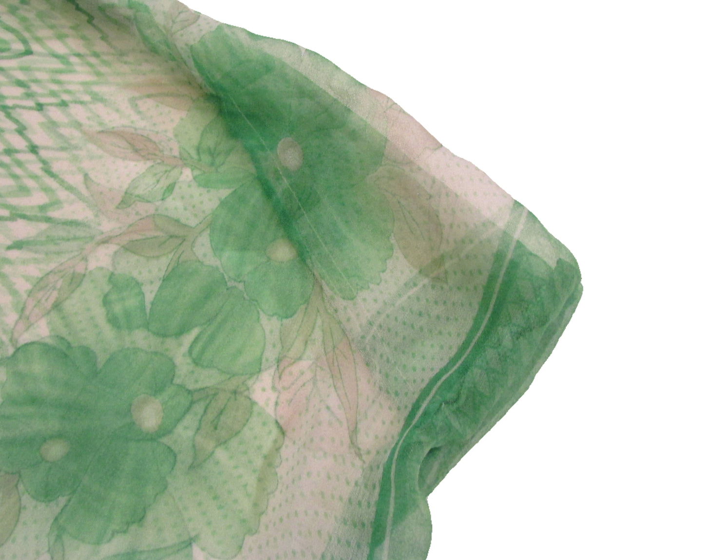 Green Daisy Saree Bag