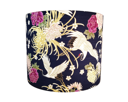 Eco Lampshade Japanese Blue Crane