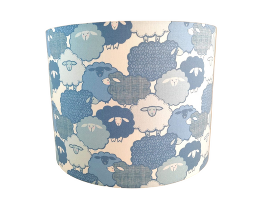 Eco Lampshade Blue Sheep