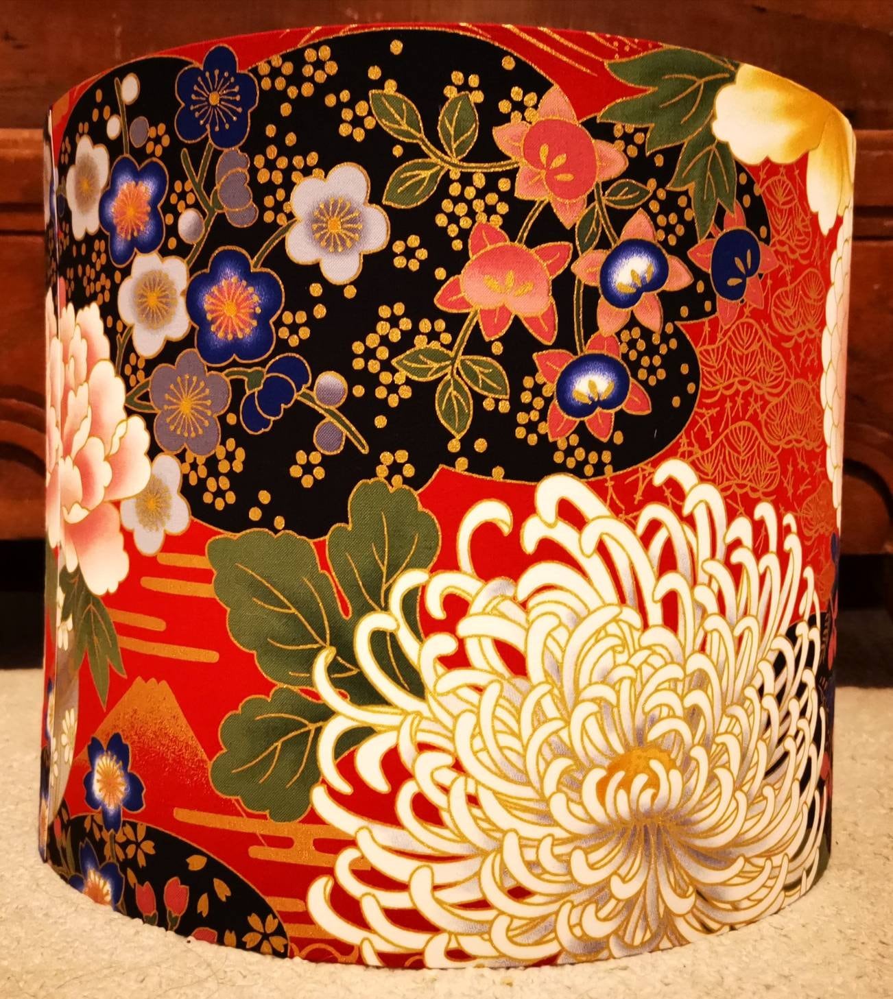 Eco Lampshade Japanese Mount Fuji Flower