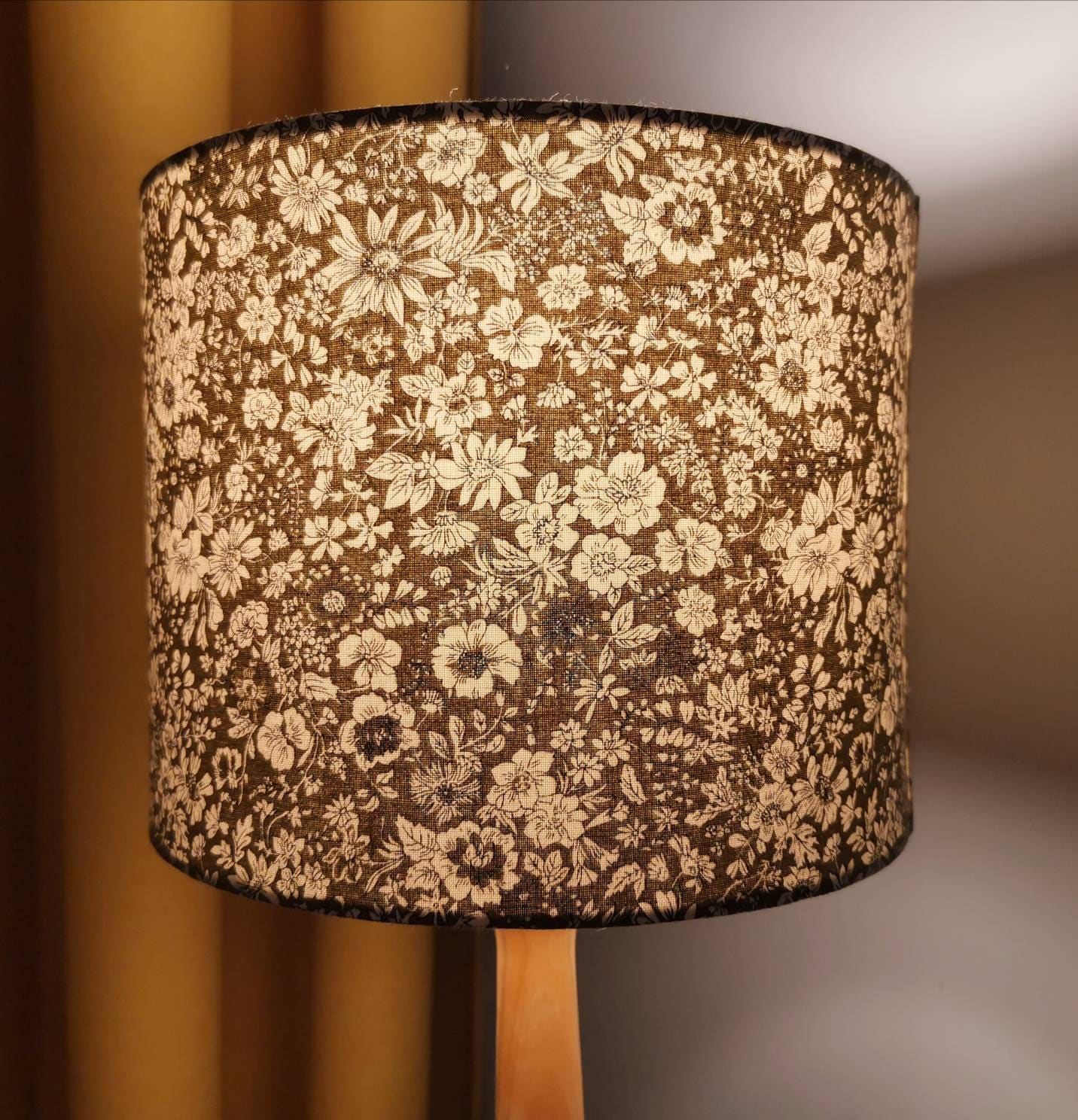 Eco Lampshade Liberty Green Flower