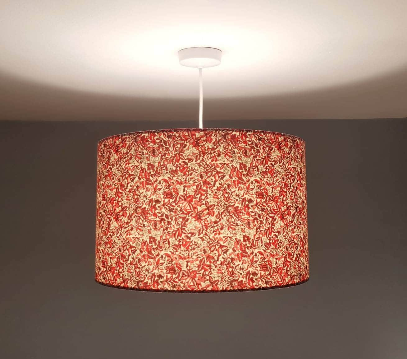 Eco Lampshade Liberty Red Flower