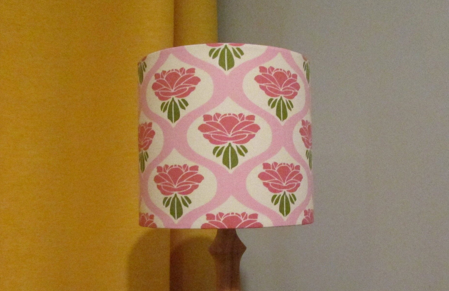 Eco Lampshade Retro Pink Rose