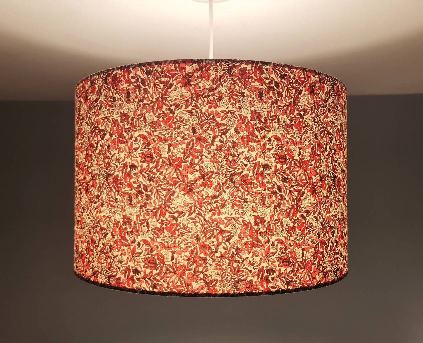 Eco Lampshade Liberty Red Flower