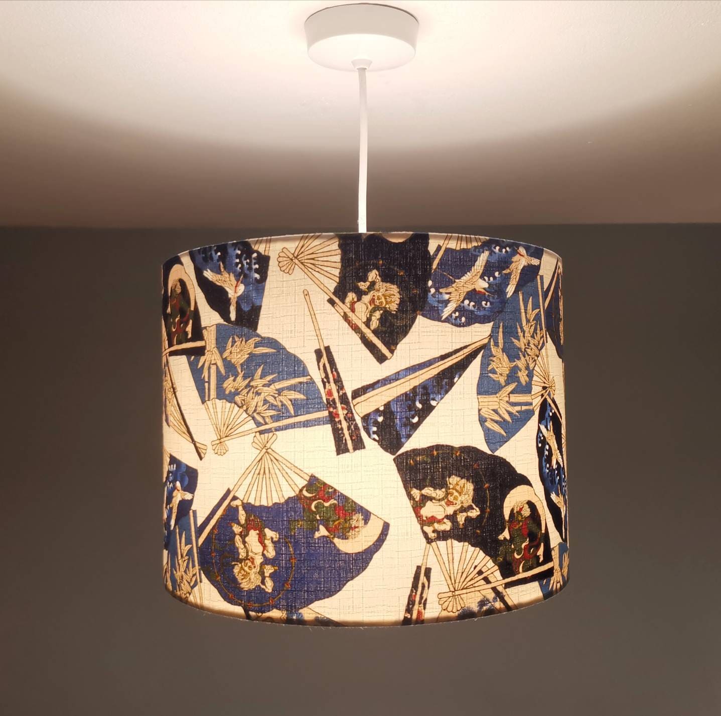 Eco Lampshade Japanese Oni Demon