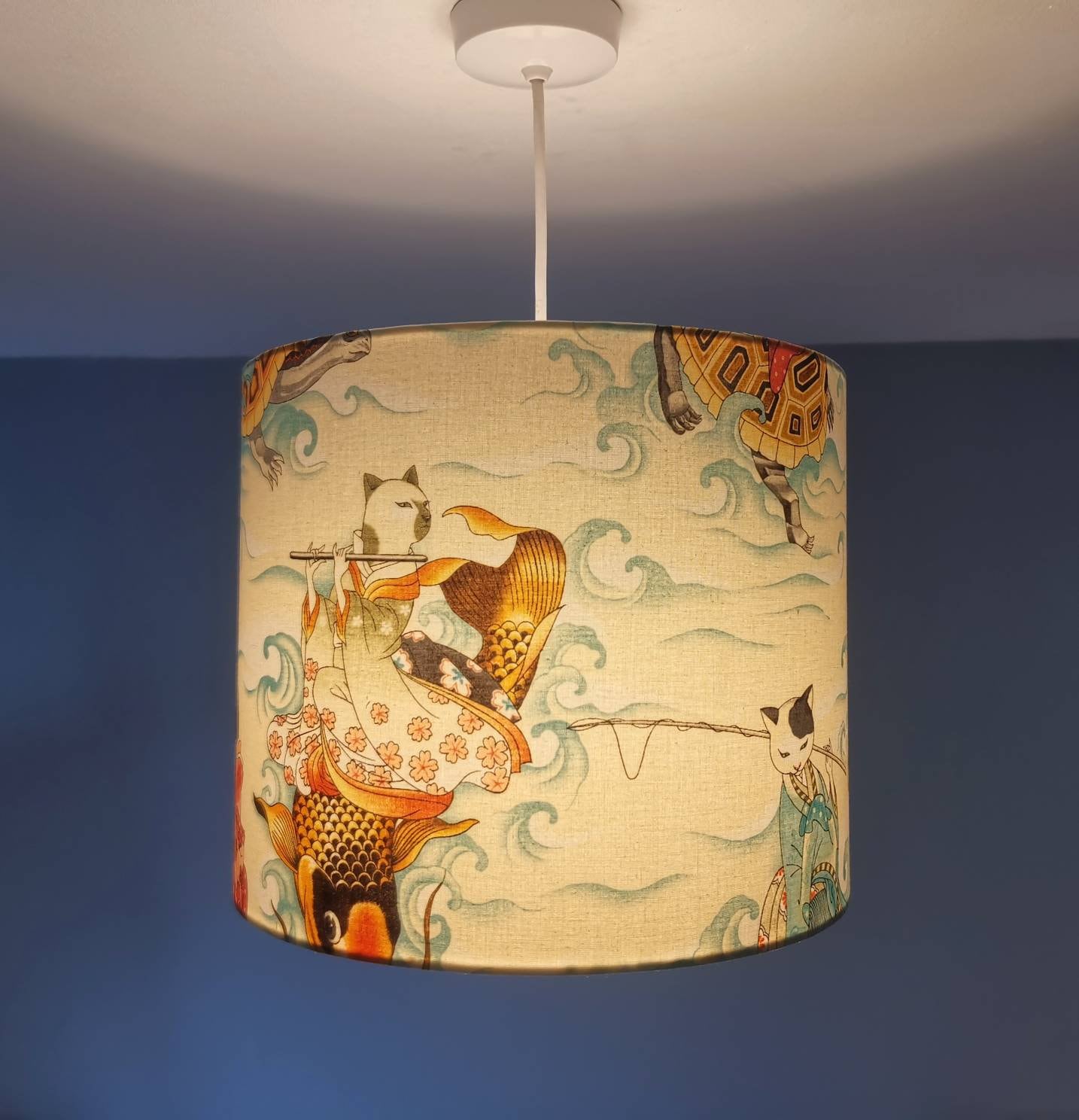 Eco Lampshade Alexander Henry Japanese Cat