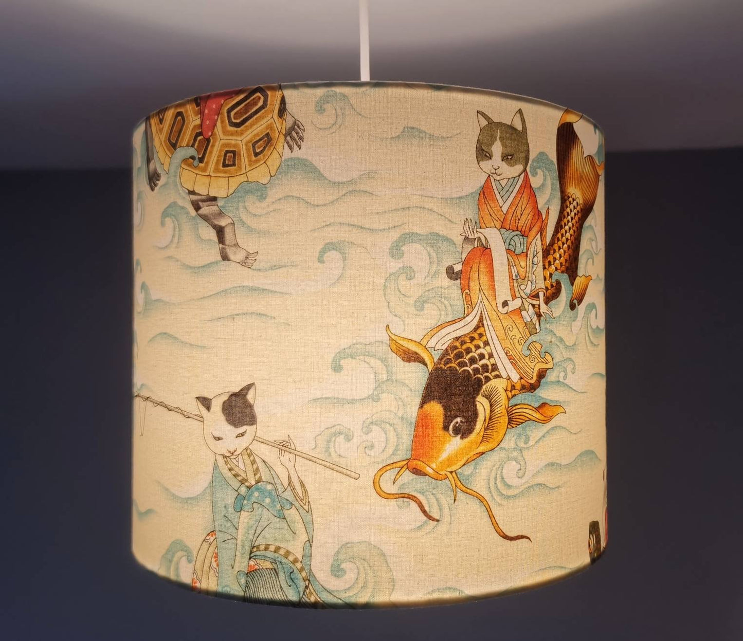 Eco Lampshade Alexander Henry Japanese Cat