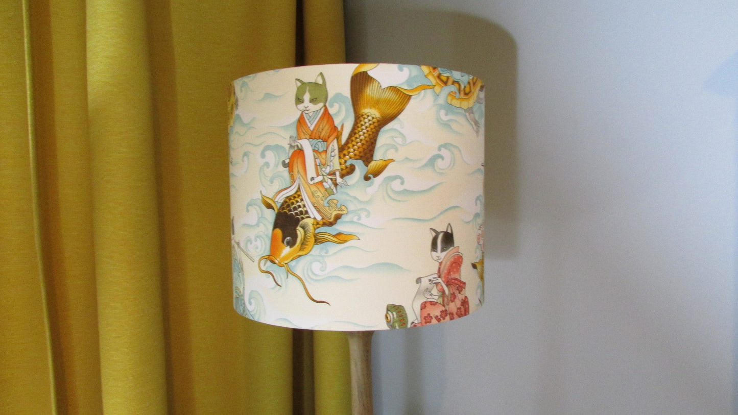 Eco Lampshade Alexander Henry Japanese Cat