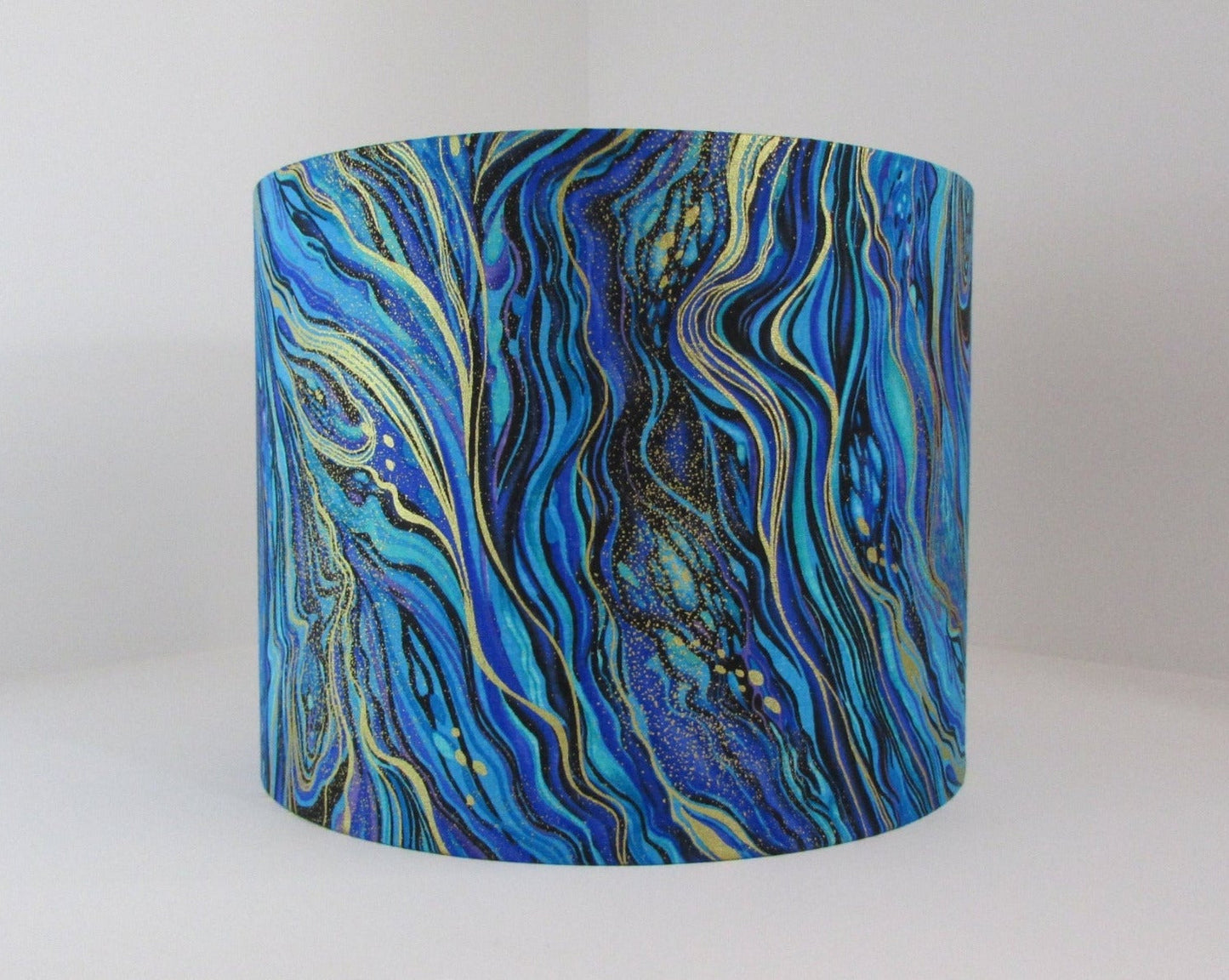 Eco Lampshade Metallic Blue Marble