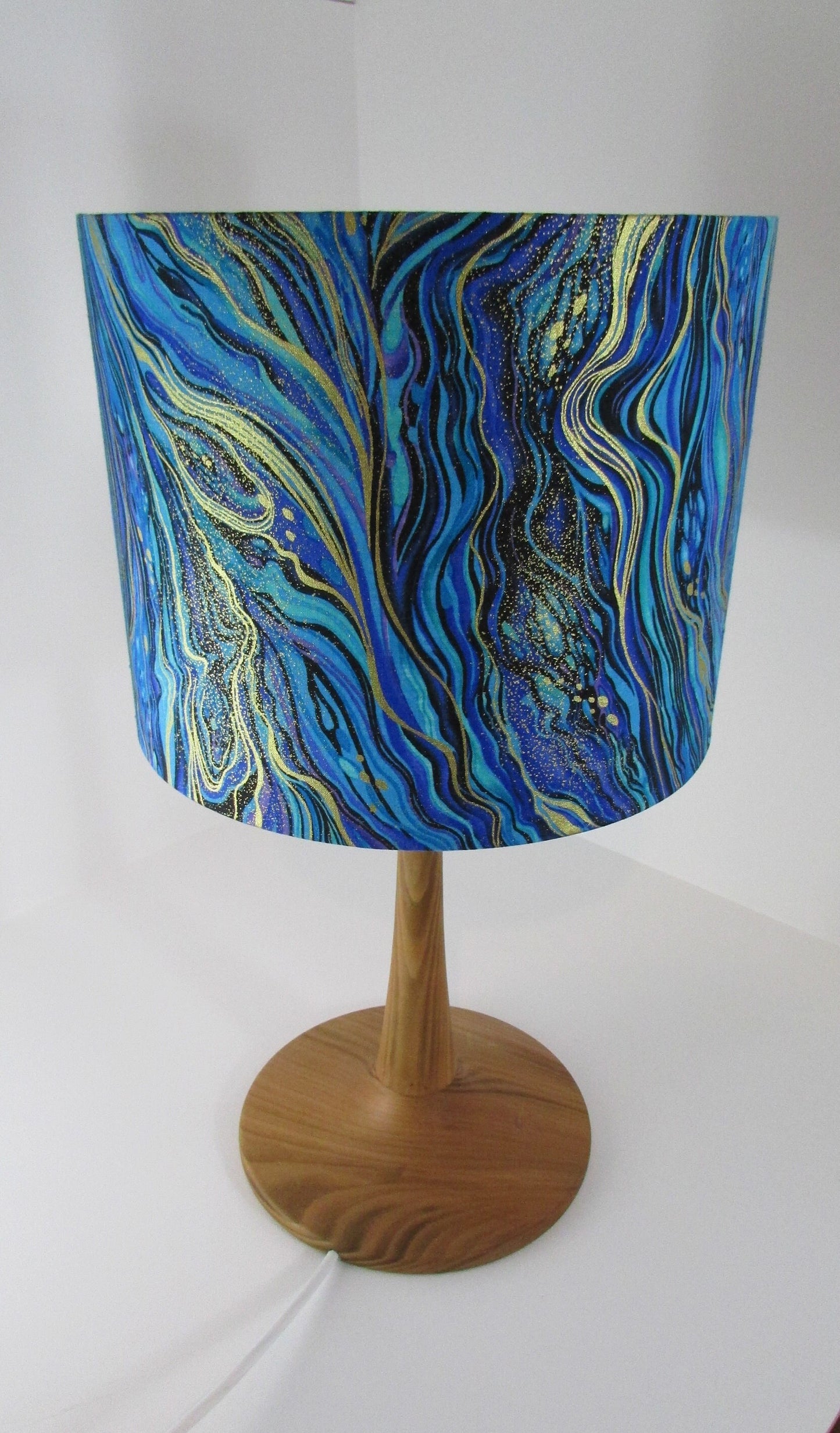 Eco Lampshade Metallic Blue Marble