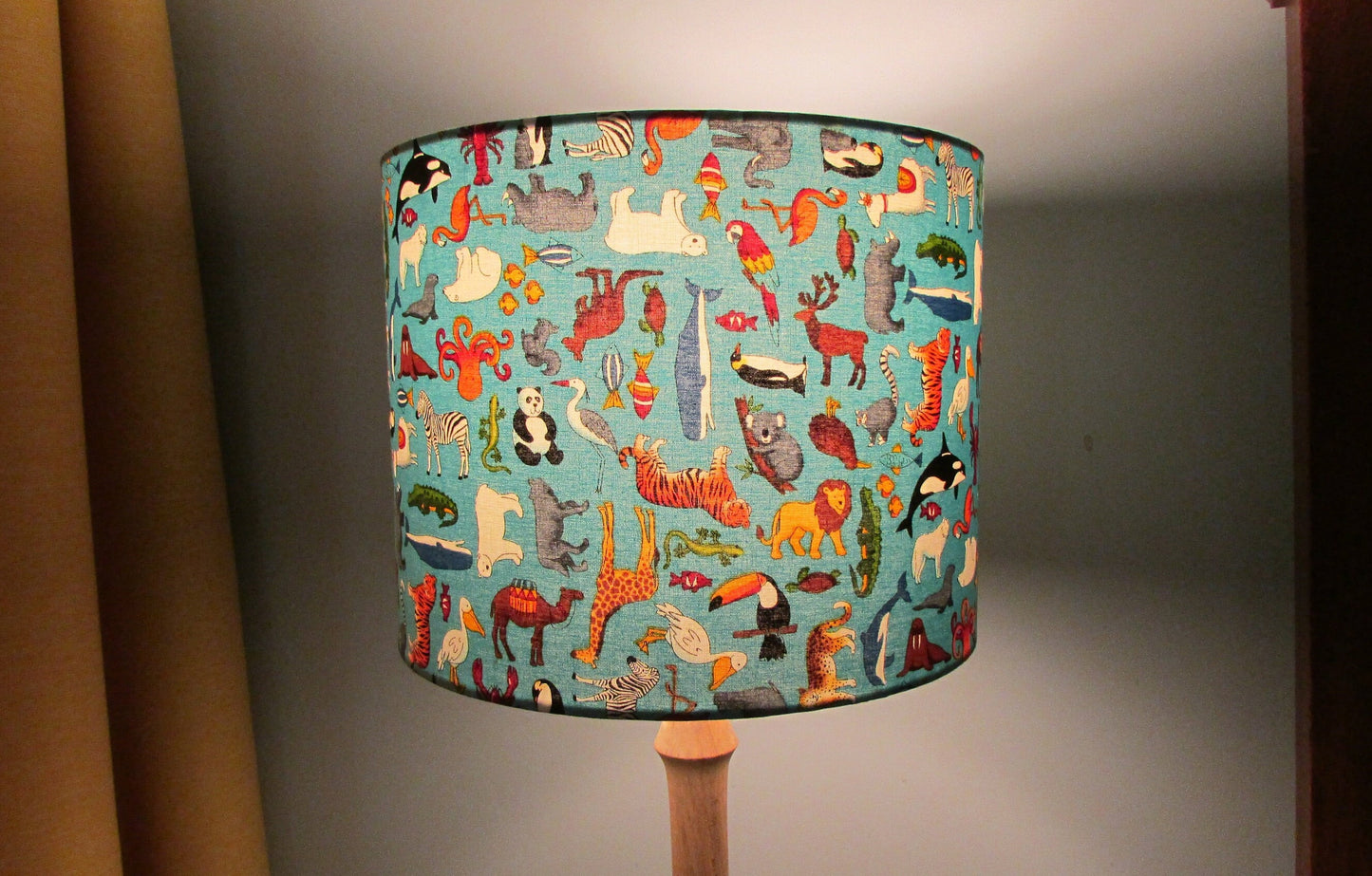 Eco Lampshade Animal World Safari