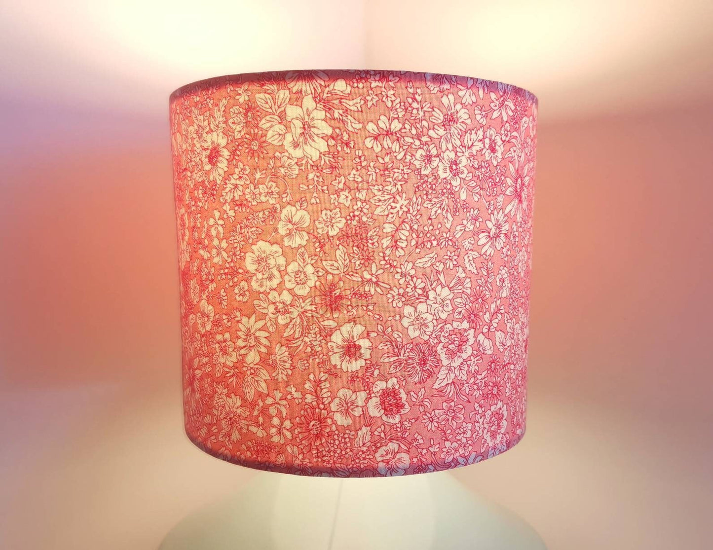 Eco Lampshade Liberty Pink Flower