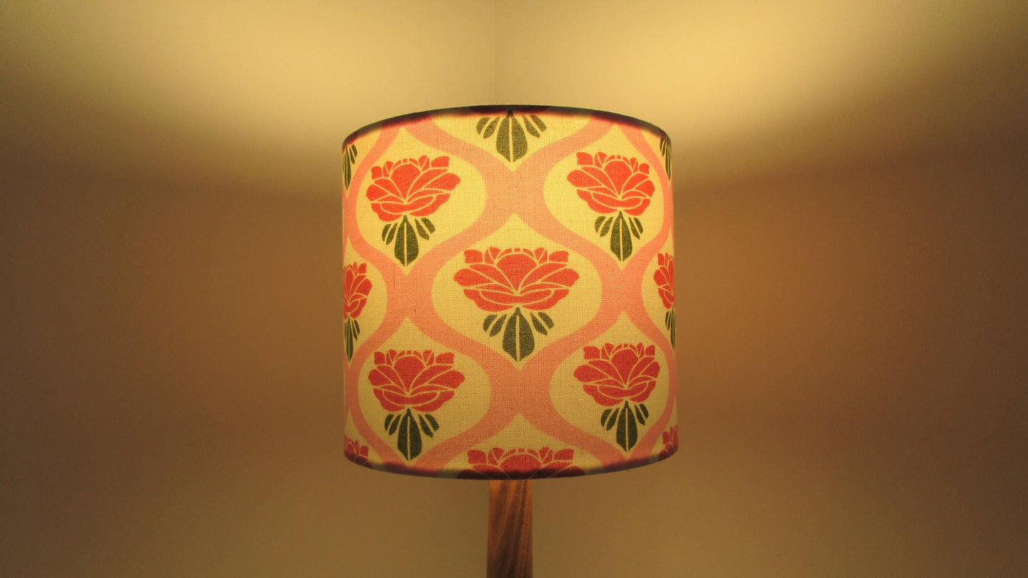 Eco Lampshade Retro Pink Rose