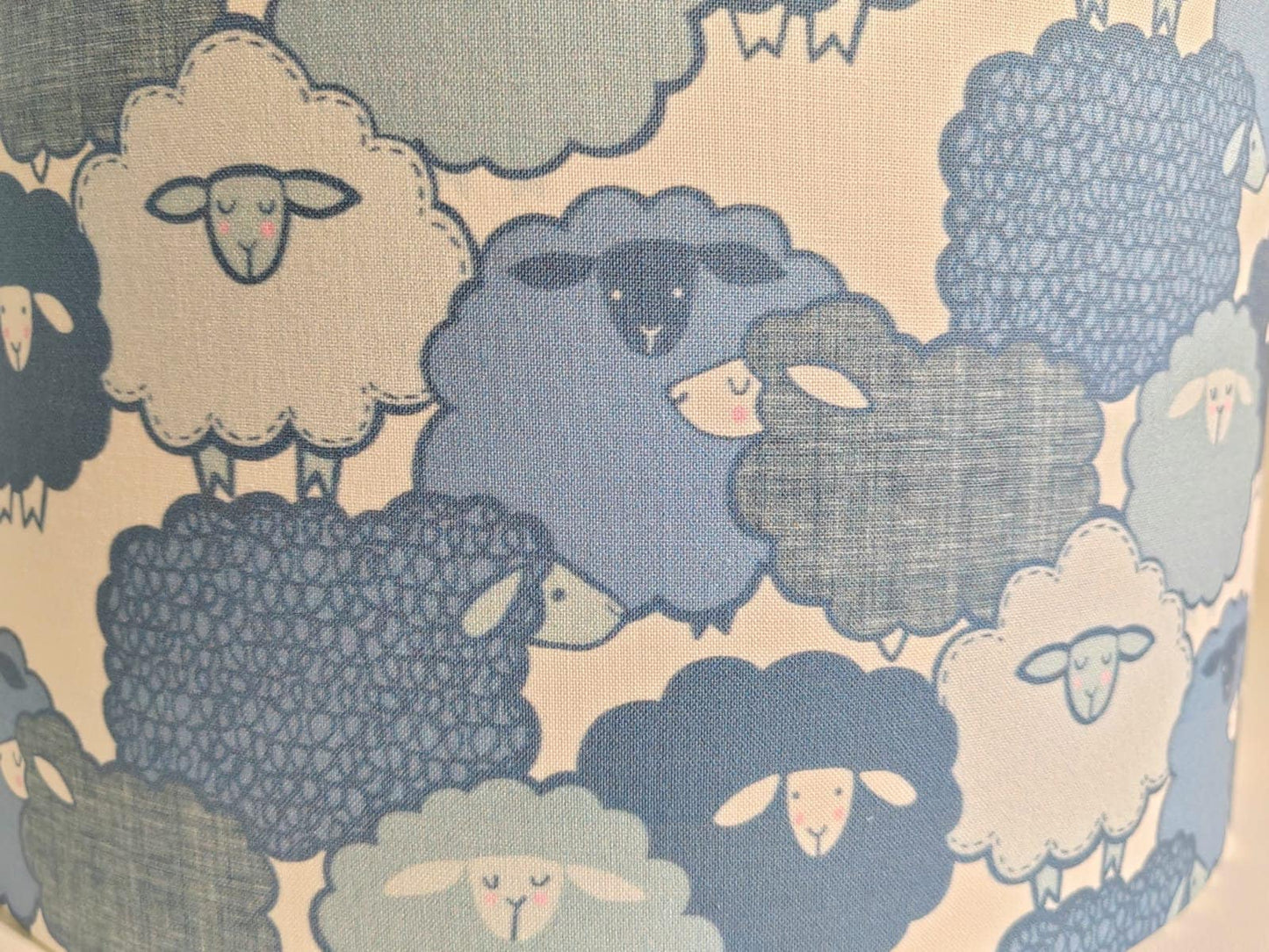 Eco Lampshade Blue Sheep