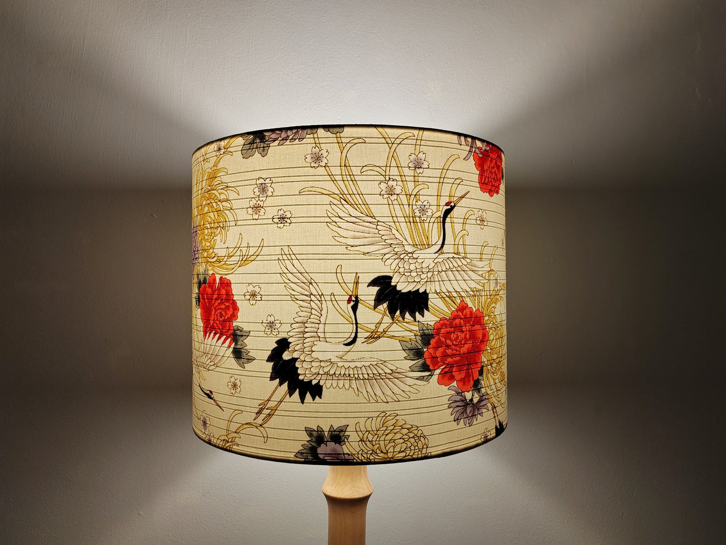 Eco Lampshade Japanese Cream Crane