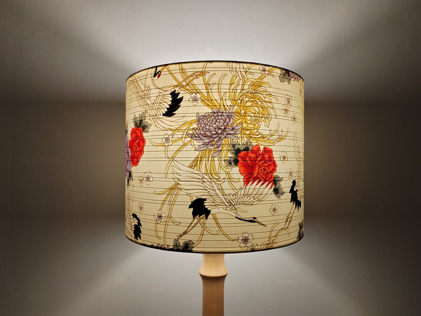 Eco Lampshade Japanese Cream Crane