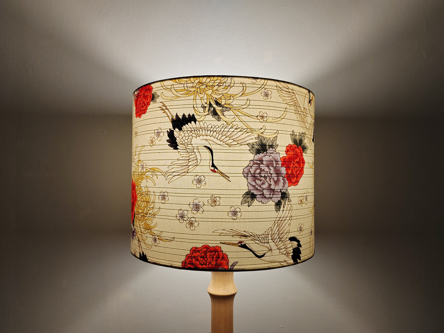 Eco Lampshade Japanese Cream Crane