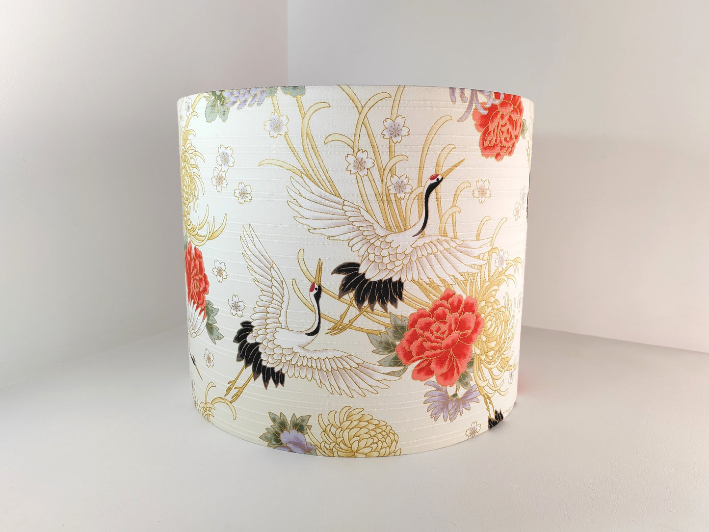 Eco Lampshade Japanese Cream Crane