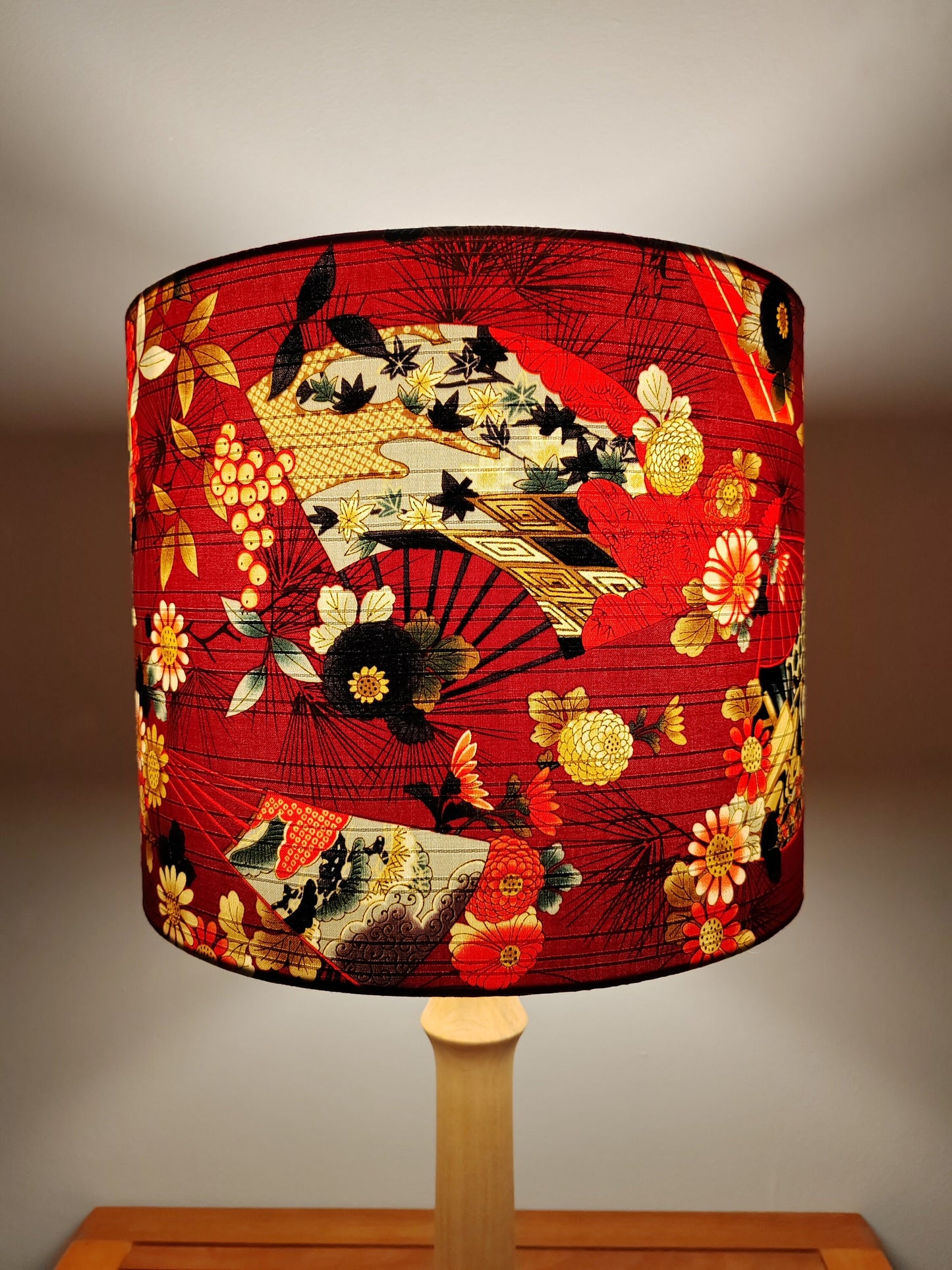 Eco Lampshade Japanese Red Fan