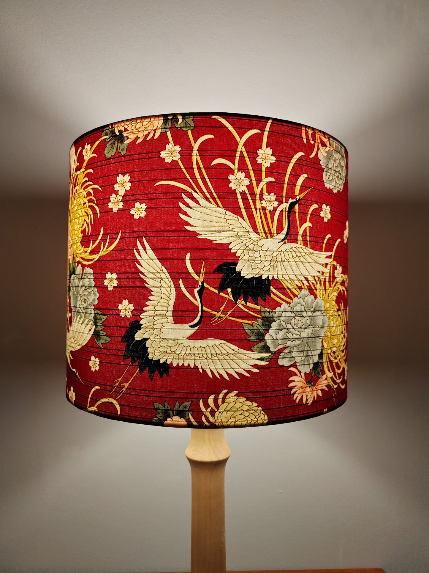 Eco Lampshade Japanese Red Crane