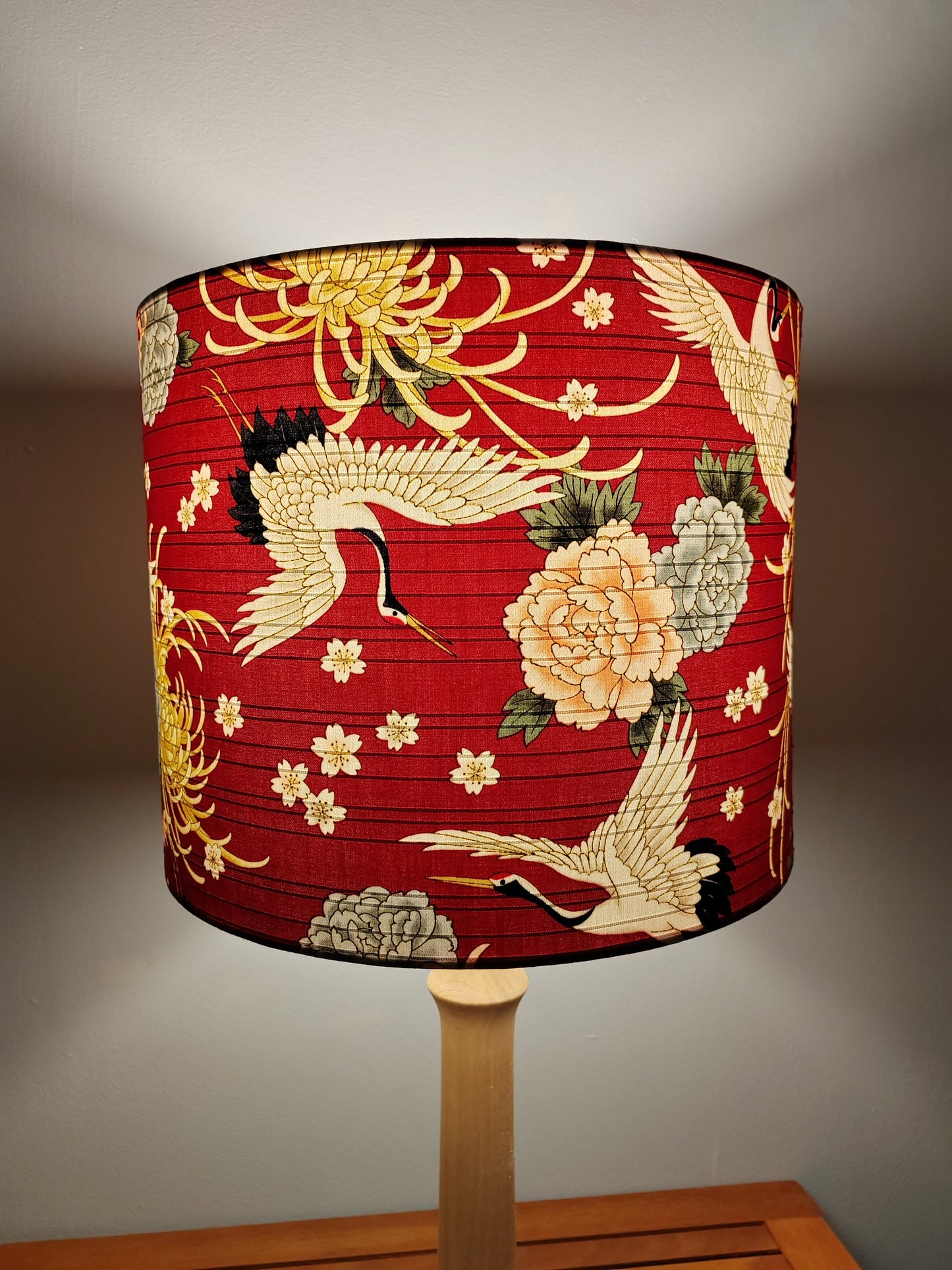 Eco Lampshade Japanese Red Crane